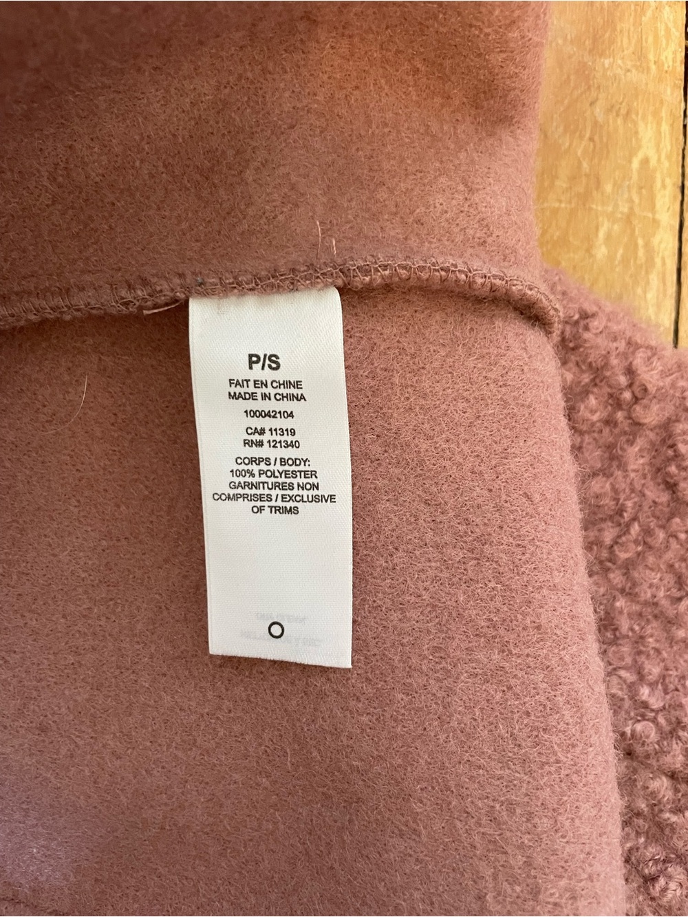 Dynamite Women's Pink Bouclé Open Front Coat - Picture 4 of 5